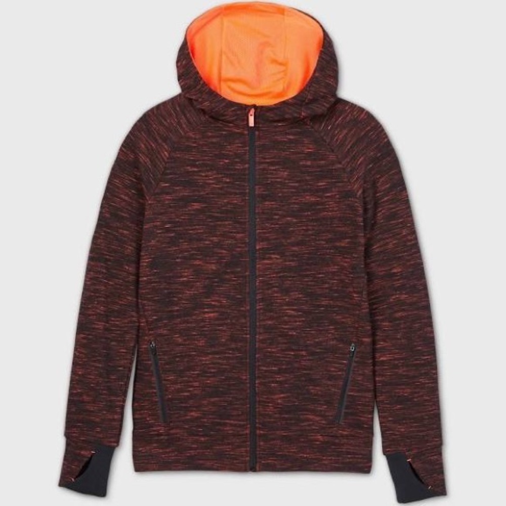 ⭐️All in motion Boys'Spacedye Fleece Full Zip Hoodie Size M(8/10)